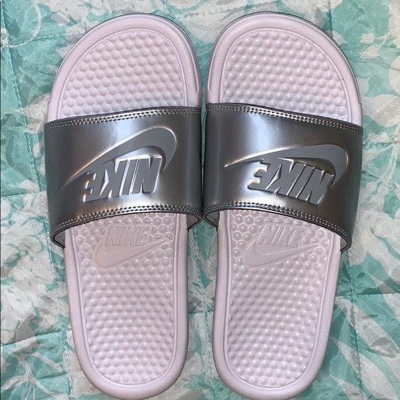 holographic nike slides